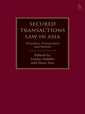 cover image of Secured Transactions Law in Asia